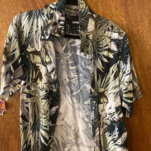 Tropical style button up